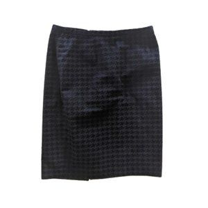 ---  TOMMY HILFIGER Black Gray Mini Short Pencil Skirt Size 6